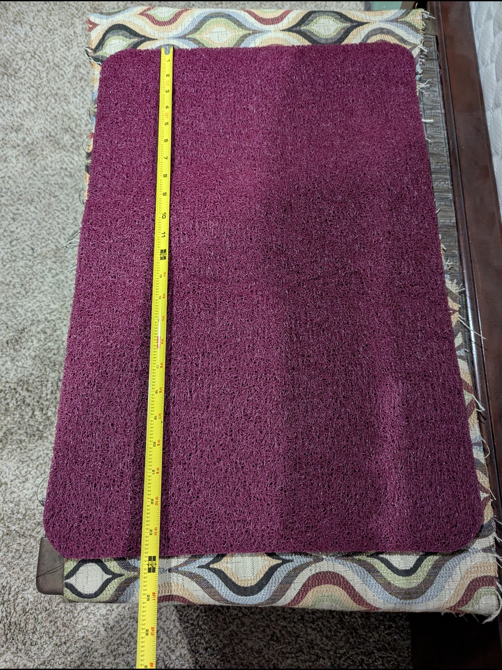 Maroon Bath Mats. 2 Total